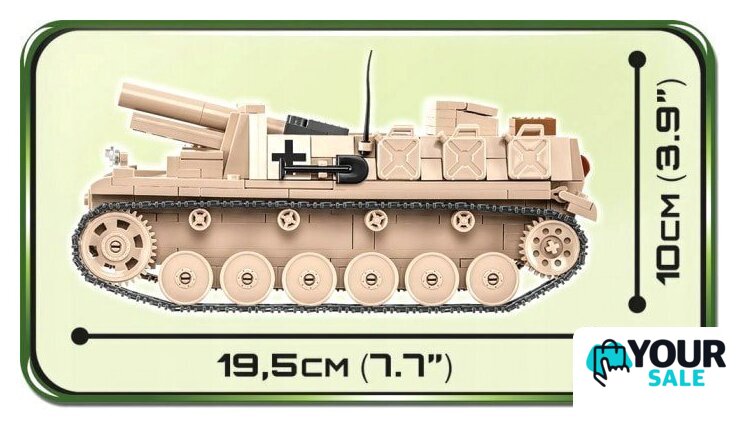 Конструктор Cobi World War II 2528 Sturmpanzer II - Изображение №5 — Интернет-магазин Your Sale