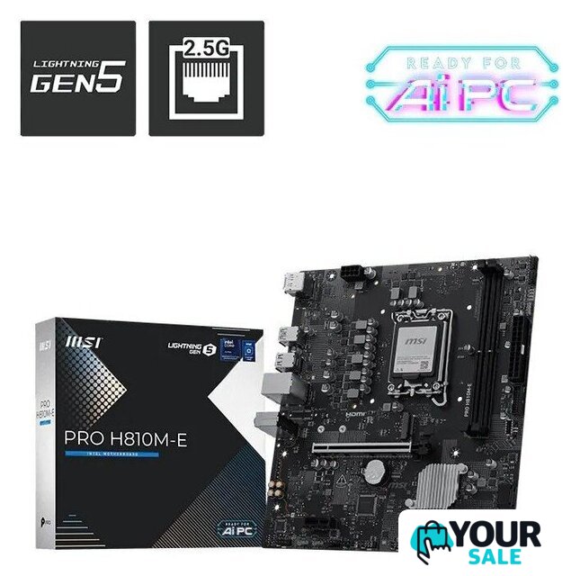 Материнская плата MSI Pro H810M-E - Изображение №5 — Интернет-магазин Your Sale