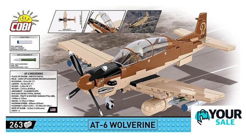 Конструктор Cobi Armed Forces At-6 Wolverine - Изображение №4 — Интернет-магазин Your Sale