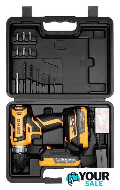 Дрель-шуруповерт Deko GCD20DU PRO Set63 083-1039 (с 2-мя АКБ, кейс) - Изображение №3 — Интернет-магазин Your Sale