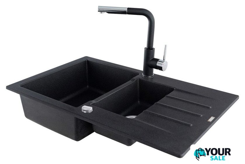 Кухонная мойка Kernau KGS A 6079 1.5B1D Graphite - Изображение №4 — Интернет-магазин Your Sale