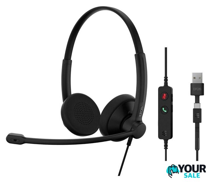 Офисная гарнитура Epos Impact 100 UC Stereo USB-C+A - Изображение №1 — Интернет-магазин Your Sale