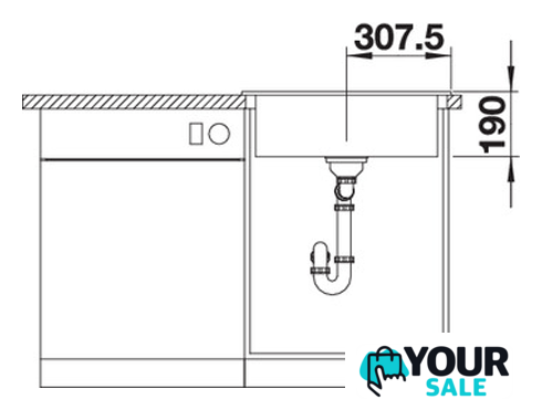 Кухонная мойка Blanco Palona 6 (базальт) 524737 - Изображение №4 — Интернет-магазин Your Sale