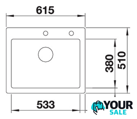Кухонная мойка Blanco Palona 6 (базальт) 524737 - Изображение №2 — Интернет-магазин Your Sale