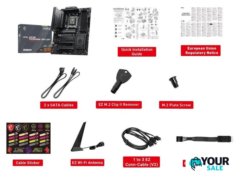 Материнская плата MSI MAG X870E Tomahawk Max WiFi - Изображение №6 — Интернет-магазин Your Sale