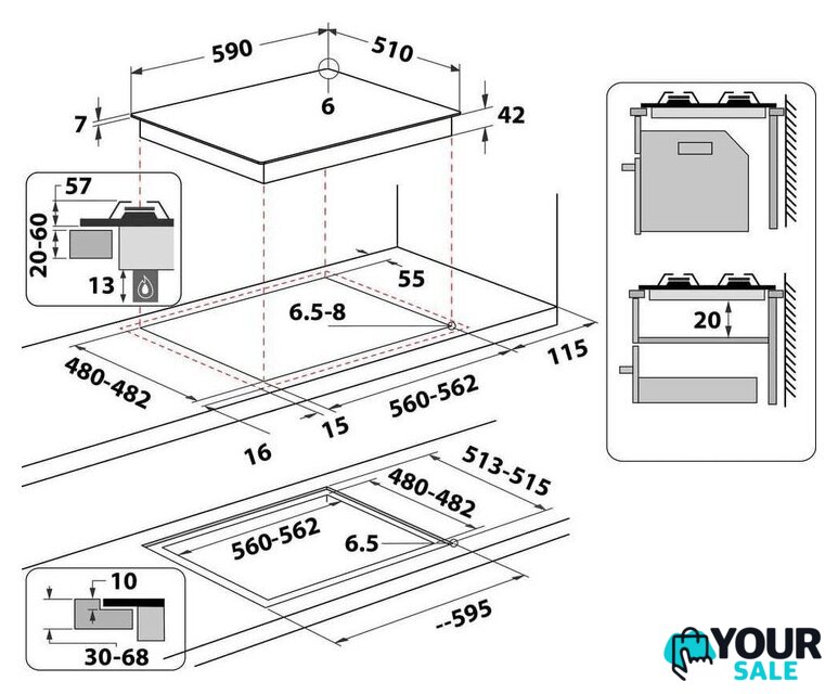 Варочная панель Whirlpool GOFL 629/NB1 - Изображение №5 — Интернет-магазин Your Sale