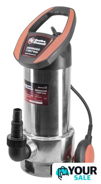 Дренажный насос Quattro Elementi Drenaggio 1100 F Inox - Изображение №4 — Интернет-магазин Your Sale