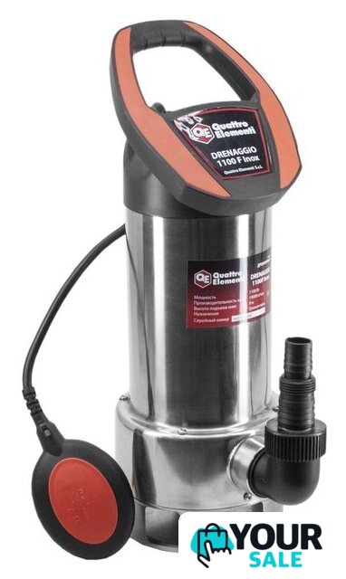 Дренажный насос Quattro Elementi Drenaggio 1100 F Inox - Изображение №1 — Интернет-магазин Your Sale