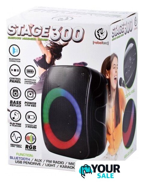 Беспроводная колонка Rebeltec Stage 300 - Изображение №6 — Интернет-магазин Your Sale