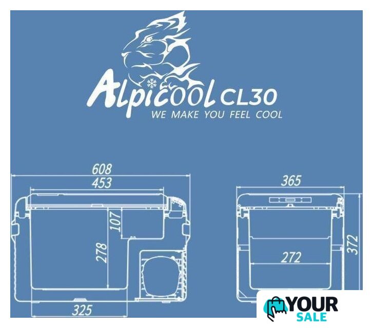 Компрессорный автохолодильник Alpicool CL30 - Изображение №12 — Интернет-магазин Your Sale