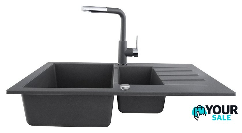 Кухонная мойка Kernau KGS A 6079 1.5B1D Grey Metallic - Изображение №2 — Интернет-магазин Your Sale