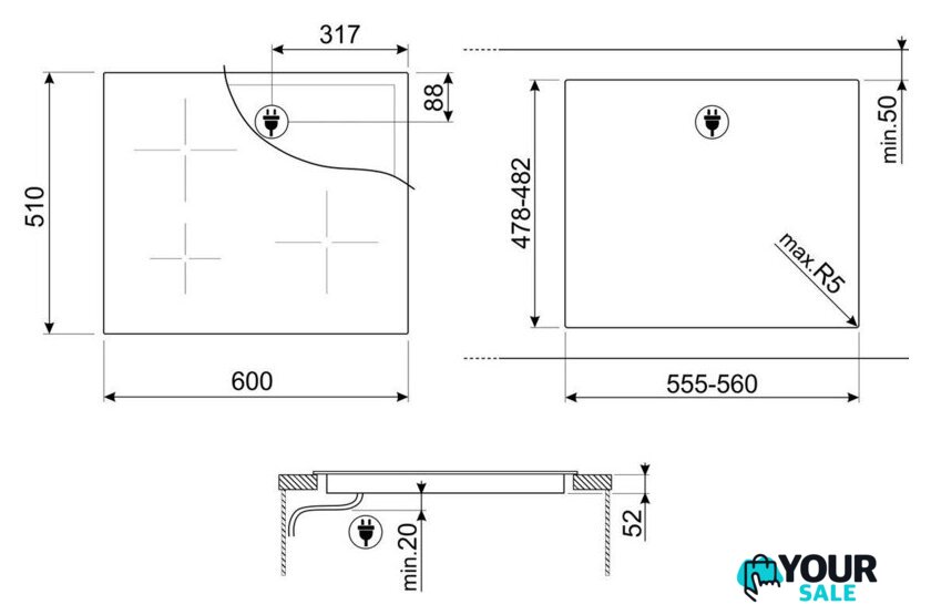 Варочная панель Smeg SI2641DL - Изображение №8 — Интернет-магазин Your Sale