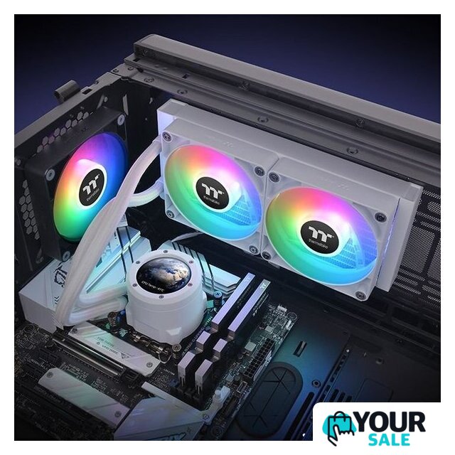 Система жидкостного охлаждения для процессора Thermaltake TH240 V2 Ultra ARGB Snow Edition CL-W404-PL12SW-A - Изображение №6 — Интернет-магазин Your Sale