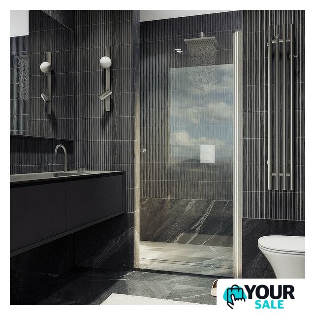 Душевая дверь MaybahGlass 198x80 MGD-803-5 (прозрачное стекло/хром матовый) - Изображение №4 — Интернет-магазин Your Sale