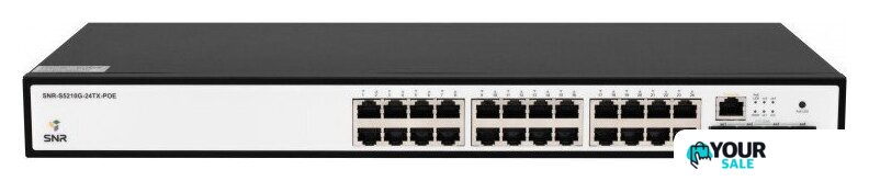 Управляемый коммутатор уровня 2+ SNR SNR-S5210G-24TX-POE - Изображение №1 — Интернет-магазин Your Sale