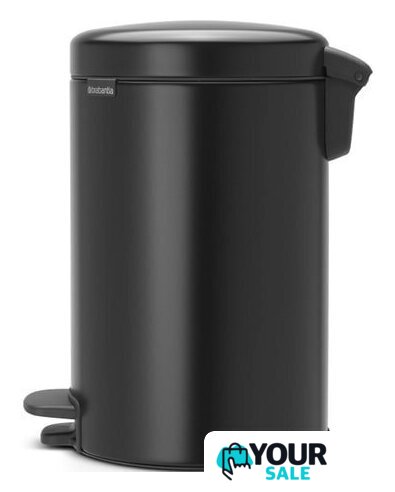 Мусорное ведро Brabantia Pedal Bin NewIcon 12 л (черный матовый) - Изображение №2 — Интернет-магазин Your Sale
