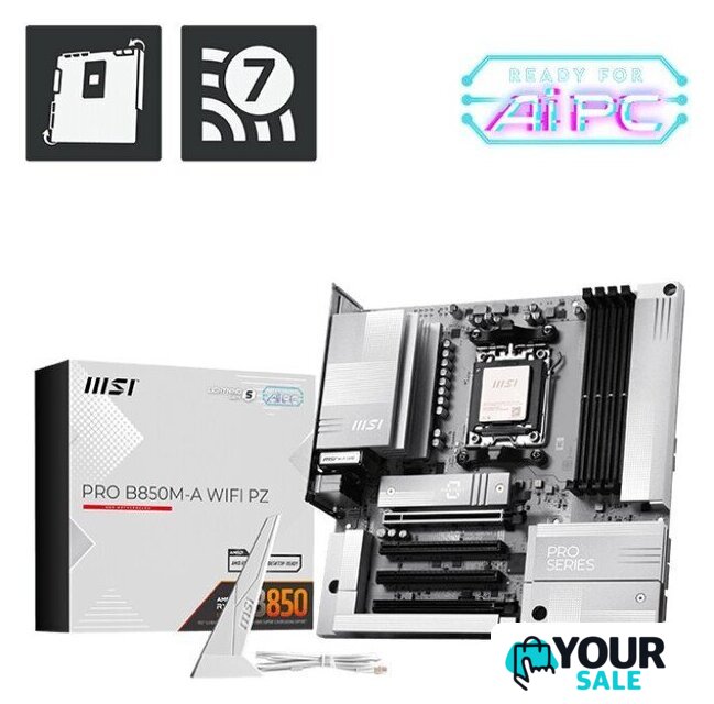 Материнская плата MSI Pro B850M-A WiFi PZ - Изображение №5 — Интернет-магазин Your Sale