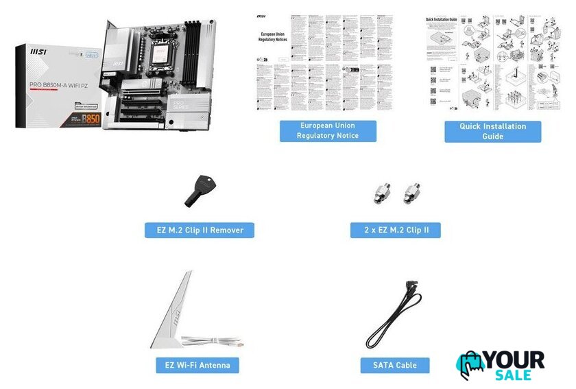 Материнская плата MSI Pro B850M-A WiFi PZ - Изображение №6 — Интернет-магазин Your Sale
