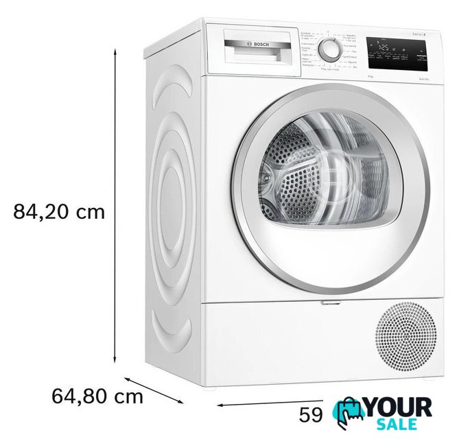 Сушильная машина Bosch Serie 4 WTH85V9SPL - Изображение №7 — Интернет-магазин Your Sale