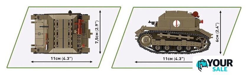 Конструктор Cobi Historical Collection WWII Tankette TK-3 - Изображение №12 — Интернет-магазин Your Sale