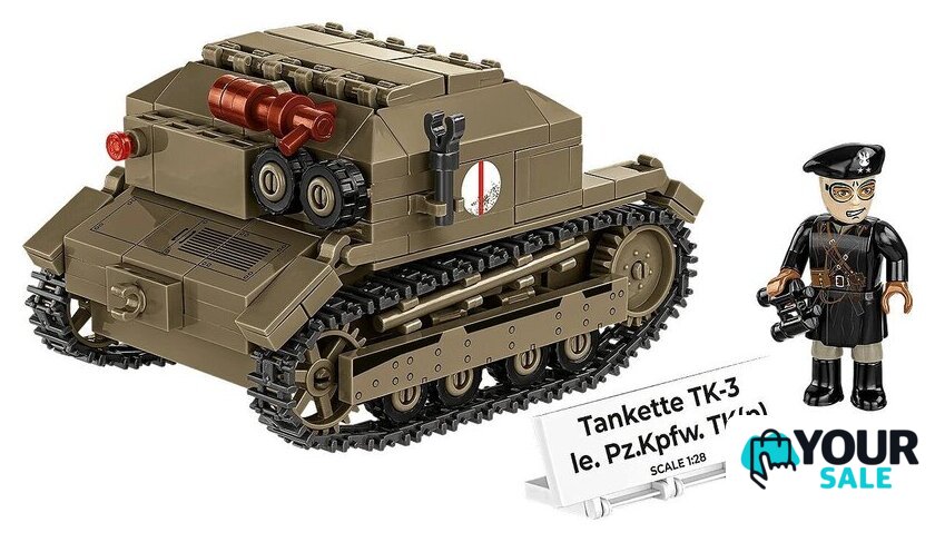 Конструктор Cobi Historical Collection WWII Tankette TK-3 - Изображение №3 — Интернет-магазин Your Sale