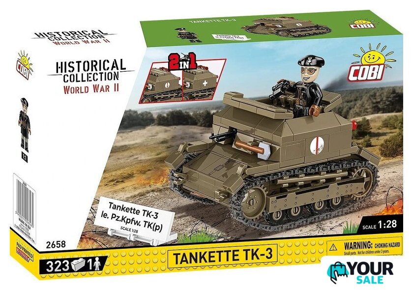 Конструктор Cobi Historical Collection WWII Tankette TK-3 - Изображение №14 — Интернет-магазин Your Sale