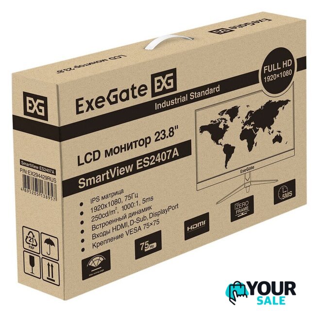 Монитор ExeGate SmartView ES2407A EX294429RUS - Изображение №10 — Интернет-магазин Your Sale