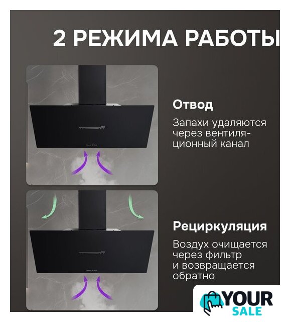 Кухонная вытяжка Zigmund & Shtain K 153.9 B - Изображение №4 — Интернет-магазин Your Sale