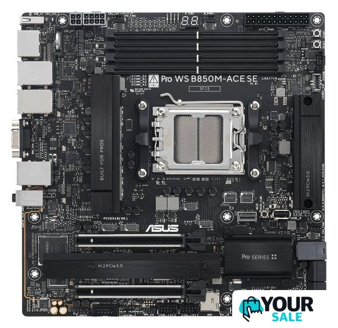 Материнская плата ASUS Pro WS B850M-ACE SE - Изображение №1 — Интернет-магазин Your Sale