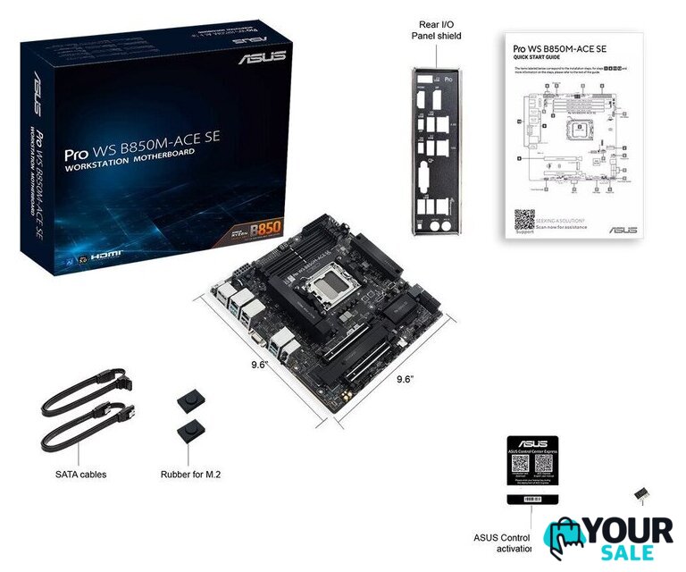 Материнская плата ASUS Pro WS B850M-ACE SE - Изображение №7 — Интернет-магазин Your Sale
