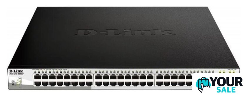 Настраиваемый коммутатор D-Link DGS-1210-52MPP/E2A - Изображение №1 — Интернет-магазин Your Sale