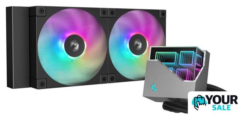 Система жидкостного охлаждения для процессора DeepCool LT240 BK ARGB R-LT240-BKAMNC-G-1 - Изображение №1 — Интернет-магазин Your Sale