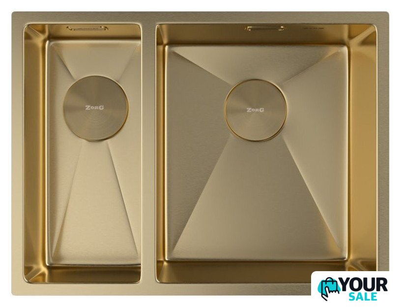 Кухонная мойка ZorG Zerox 58-2 U / IF-L PVD Gold - Изображение №3 — Интернет-магазин Your Sale
