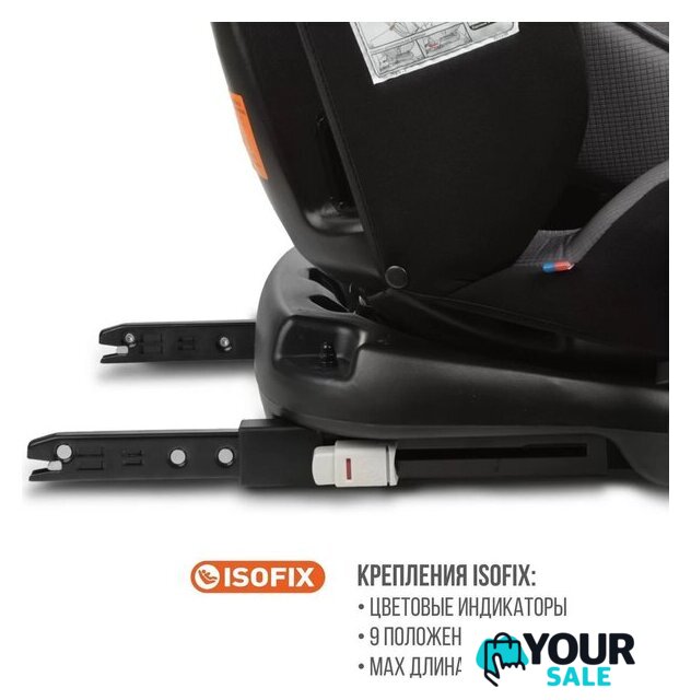 Детское автокресло Zlatek Cruiser Isofix Lux KRES3951 (серый/черный) - Изображение №12 — Интернет-магазин Your Sale