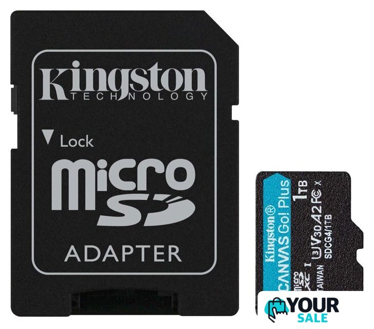 Карта памяти Kingston Canvas Go! microSDXC 1TB SDCG4/1TB (с адаптером) - Изображение №1 — Интернет-магазин Your Sale