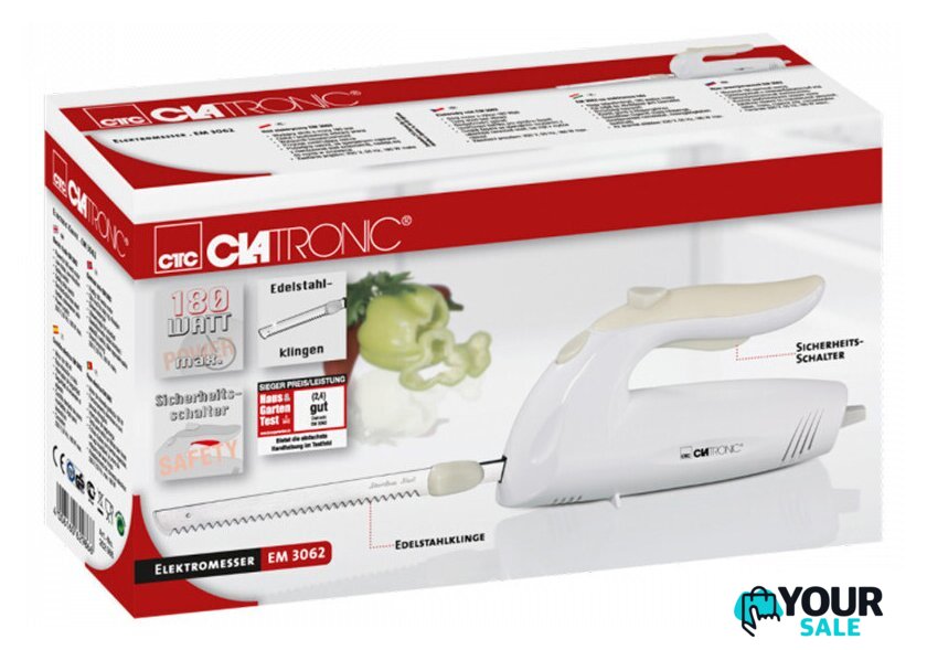 Электронож  Clatronic EM 3062 weis 2574 - Изображение №2 — Интернет-магазин Your Sale