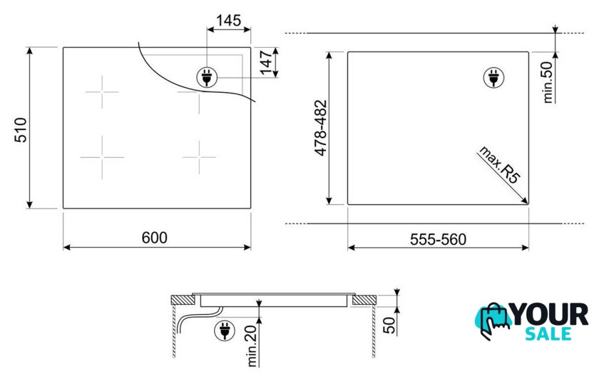 Варочная панель Smeg SI4642B - Изображение №7 — Интернет-магазин Your Sale