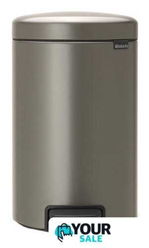 Мусорное ведро Brabantia Pedal Bin NewIcon 12 л (платиновый) - Изображение №1 — Интернет-магазин Your Sale