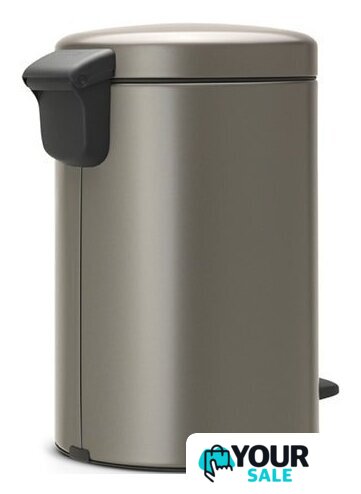 Мусорное ведро Brabantia Pedal Bin NewIcon 12 л (платиновый) - Изображение №3 — Интернет-магазин Your Sale