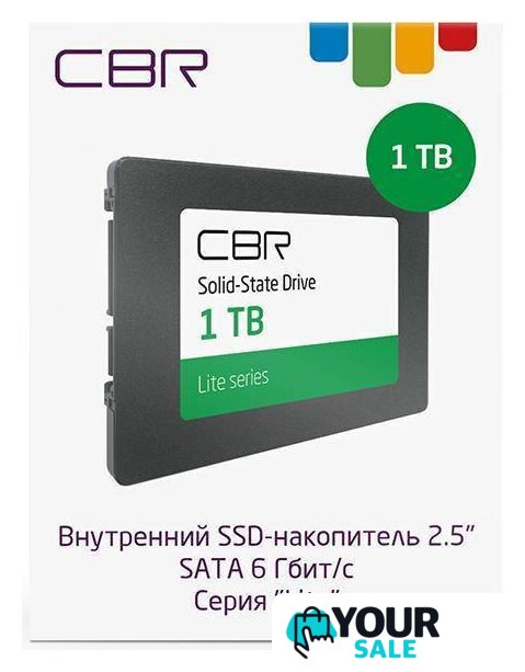 SSD CBR Lite 1TB SSD-001TB-2.5-LT22 - Изображение №3 — Интернет-магазин Your Sale