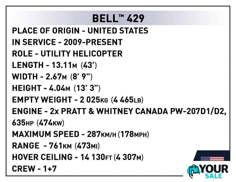 Конструктор Cobi Action Town Bell 429 Police - Изображение №6 — Интернет-магазин Your Sale