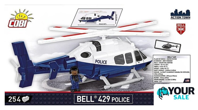 Конструктор Cobi Action Town Bell 429 Police - Изображение №5 — Интернет-магазин Your Sale