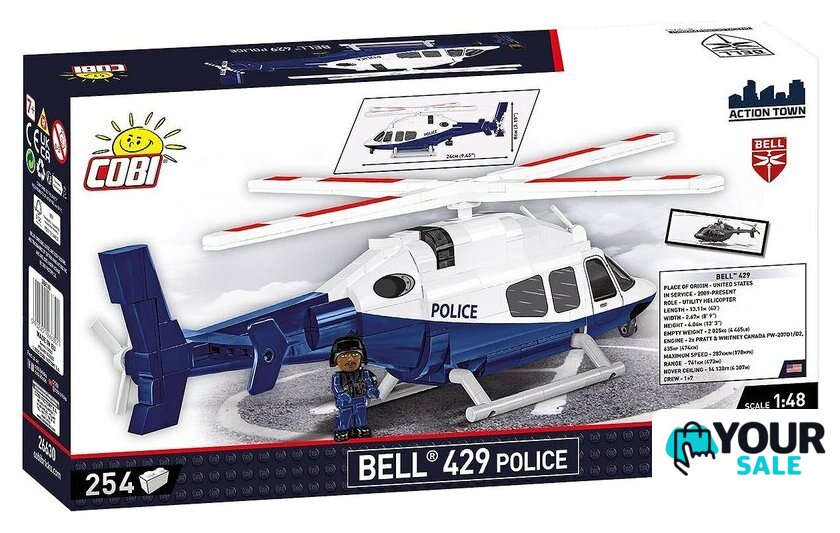 Конструктор Cobi Action Town Bell 429 Police - Изображение №10 — Интернет-магазин Your Sale