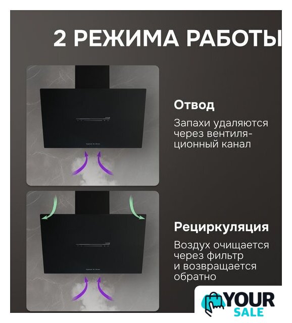 Кухонная вытяжка Zigmund & Shtain K 153.6 B - Изображение №5 — Интернет-магазин Your Sale
