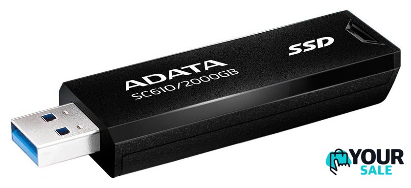 Внешний накопитель ADATA SC610 2TB SC610-2000G-CBK/RD - Изображение №4 — Интернет-магазин Your Sale