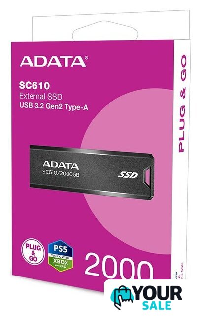 Внешний накопитель ADATA SC610 2TB SC610-2000G-CBK/RD - Изображение №6 — Интернет-магазин Your Sale