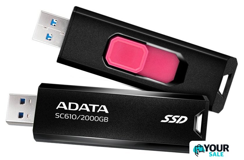 Внешний накопитель ADATA SC610 2TB SC610-2000G-CBK/RD - Изображение №3 — Интернет-магазин Your Sale