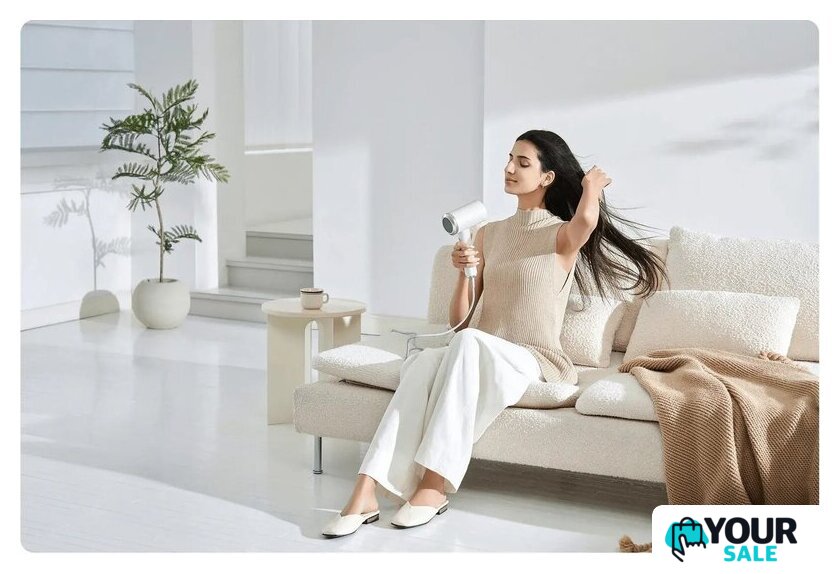 Фен Xiaomi High-speed Ionic Hair Dryer GSHGL01LX (европейская версия, белый) - Изображение №5 — Интернет-магазин Your Sale