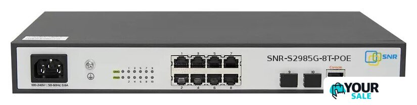 Управляемый коммутатор 2-го уровня SNR SNR-S2985G-8T-POE - Изображение №1 — Интернет-магазин Your Sale