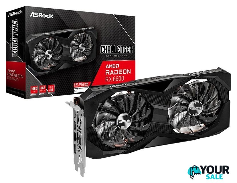 Видеокарта ASRock Radeon RX 6600 Challenger D 8GB RX6600 CLD 8G - Изображение №5 — Интернет-магазин Your Sale